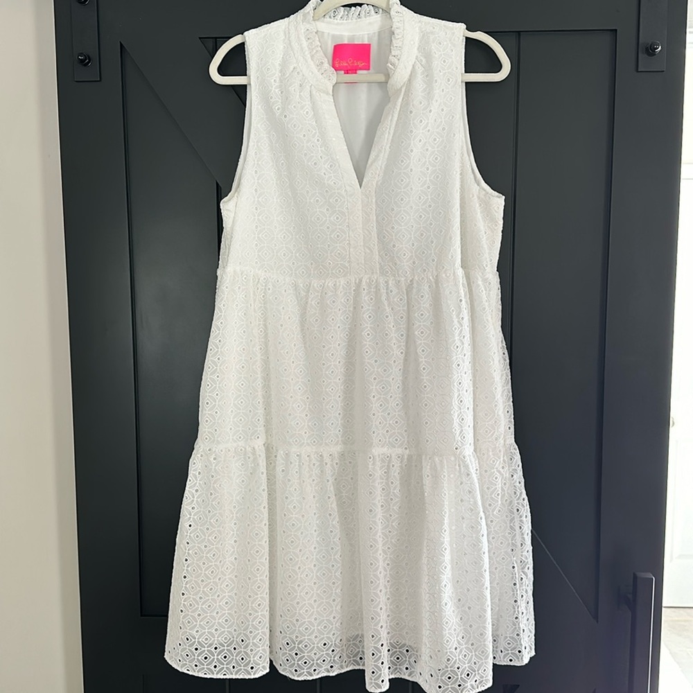White eyelet Lilly Pulitzer Dress